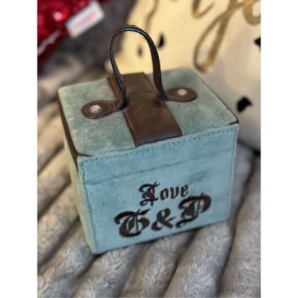 Juicy Couture vintage y2k velour square Jewelry Box bag pouch Case & Storage - Picture 4 of 10